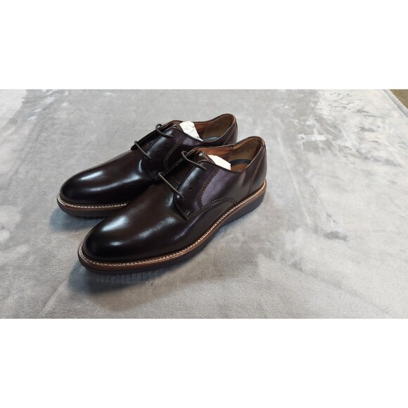 Johnston & Murphy Men's 12 Burgundy Upton Plain Toe Oxford Shoes New Without Box - Picture 1 of 7